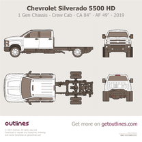 2019 Chevrolet Silverado 5500 HD 1 Gen Chassis ∙ Crew Cab ∙ CA 84