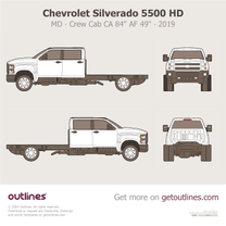 2019 Chevrolet Silverado 5500 HD 1 Gen Chassis ∙ Crew Cab ∙ CA 84