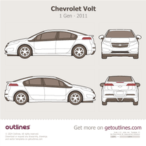 2011 Chevrolet Volt 1 Gen 5-door Hatchback blueprint