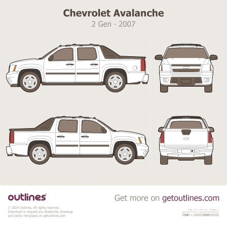 Chevrolet Avalanche blueprint