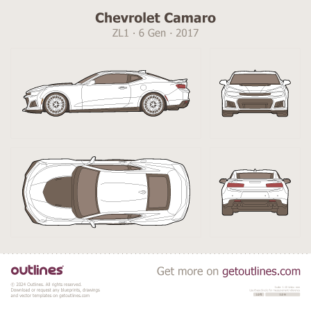 Chevrolet Camaro blueprint