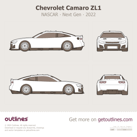 Chevrolet Camaro blueprint