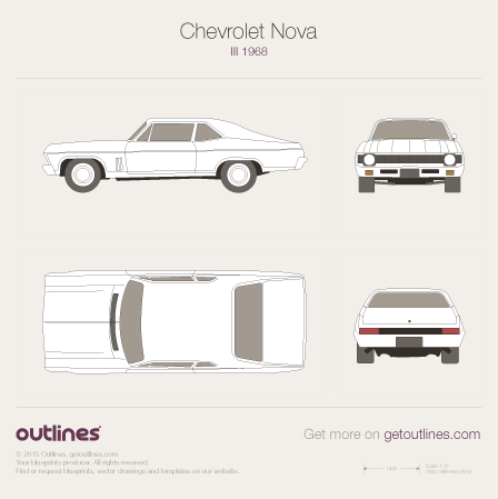 1968 Chevrolet Nova III Coupe blueprints and drawings