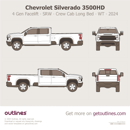 Chevrolet Silverado 3500HD blueprint