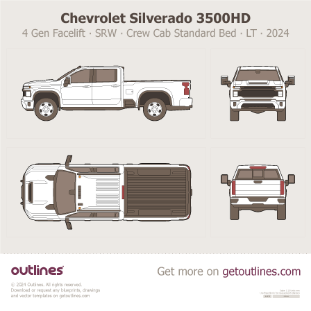 Chevrolet Silverado 3500HD blueprint