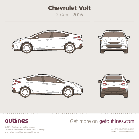 Chevrolet Volt blueprint