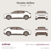 2022 Chrysler Airflow Concept Hatchback blueprint