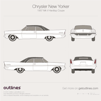 1957 Chrysler New Yorker Mk V Hardtop Coupe blueprint
