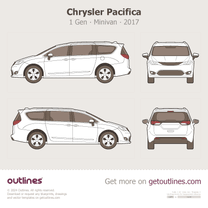 2017 Chrysler Pacifica 1 Gen Minivan blueprint