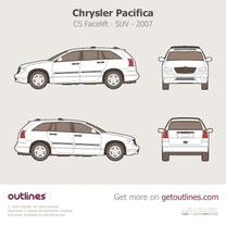 2007 Chrysler Pacifica CS Facelift SUV blueprint