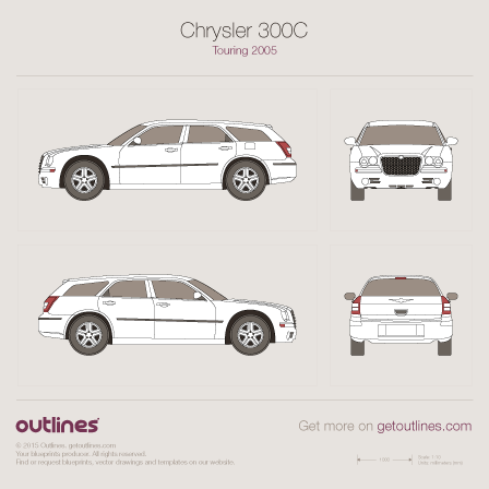 2005 Chrysler 300 Touring Wagon blueprints and drawings