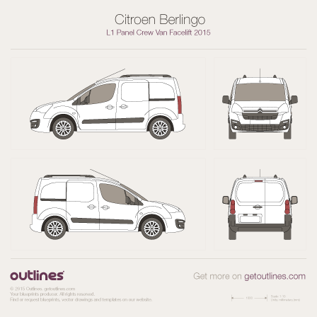 Citroen Berlingo blueprints and drawings