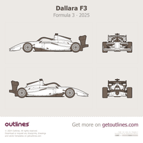 2025 Dallara F3 Formula 3 Formula blueprint