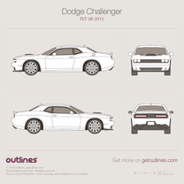 2015 Dodge Challenger SRT Facelift Coupe blueprint