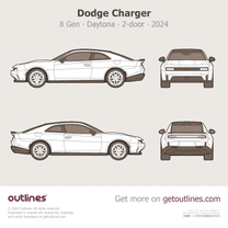2024 Dodge Charger 8 Gen Daytona ∙ 2-door Coupe blueprint