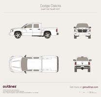 Dodge Dakota blueprint
