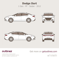 2012 Fiat Viaggio [Legacy] PF cn Sedan blueprint