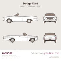 1962 Dodge Dart 2 Gen Cabriolet blueprint