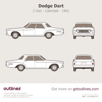 1962 Dodge Dart 2 Gen Cabriolet blueprint