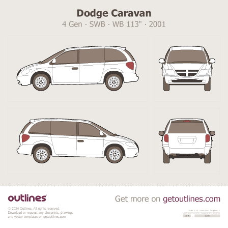 Dodge Caravan blueprint