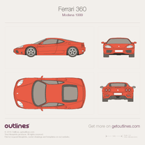 Ferrari 360 blueprint
