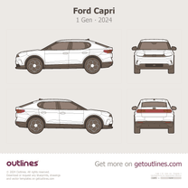 2024 Ford Capri EV ∙ 1 Gen SUV blueprint