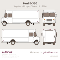 2006 Ford E-350 Step Van ∙ Morgan Olson 16' ∙ E350 Van blueprint
