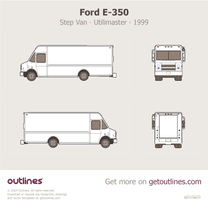 1999 Ford E-350 Step Van ∙ Utilimaster ∙ HLS 18' ∙ P1000 ∙ WB 178