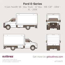 2008 Ford E-350 4 Gen Facelift '08 Box Truck ∙ 12' Box ∙ WB 138