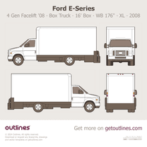 2008 Ford E-Series 4 Gen Facelift '08 Box Truck ∙ 16' ∙ WB 176