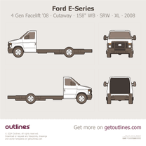 2008 Ford E-350 4 Gen Facelift '08 Cutaway ∙ 158