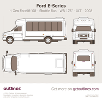 2008 Ford E-450 4 Gen Facelift '08 Shuttle Bus ∙ WB 176