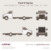 2025 Ford E-Series 4 Gen Facelift '26 Cutaway ∙ 158