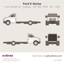2025 Ford E-Series 4 Gen Facelift '26 Cutaway ∙ 158