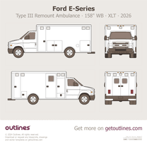 2025 Ford E-Series 4 Gen Facelift '26 Type III Remount Ambulance ∙ 158