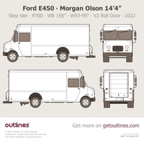 2022 Ford E-Series Step Van ∙ Morgan Olson ∙ Facelift 14’4” ∙ P700 ∙ WB 158” W93-95