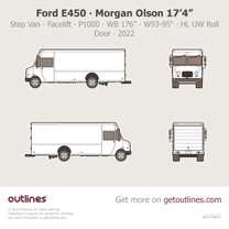 2022 Ford E-Series Step Van ∙ Morgan Olson ∙ Facelift 17’4” ∙ P1000 ∙ WB 176” W93-95