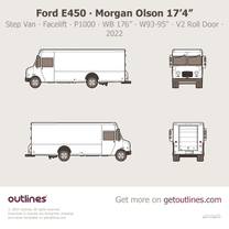 2022 Ford E-Series Step Van ∙ Morgan Olson ∙ Facelift 17’4” ∙ P1000 ∙ WB 176” W93-95