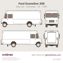 1999 Ford Econoline 350 Step Van ∙ Grumman 16' ∙ Grumman-Olson Van blueprint
