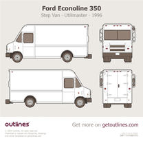 1996 Ford Econoline 350 Step Van ∙ Utilimaster ∙ HLS ∙ COE 14' ∙ P700 ∙ WB 158