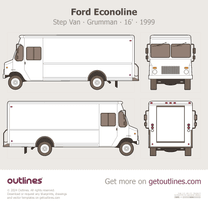 1999 Ford Econoline Step Van ∙ Grumman 16' ∙ Grumman-Olson Van blueprint