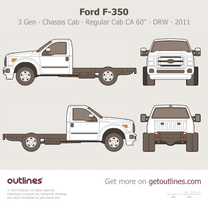 2011 Ford F-350 Super Duty 3 Gen Chassis Cab ∙ Regular Cab CA 60