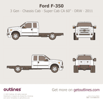 2011 Ford F-350 Super Duty 3 Gen Chassis Cab ∙ SuperCab CA 60