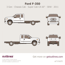 2011 Ford F-350 Super Duty 3 Gen Chassis Cab ∙ SuperCab CA 60