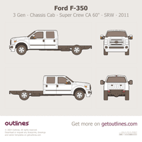 2011 Ford F-350 Super Duty 3 Gen Chassis Cab ∙ Crew Cab CA 60