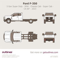 2023 Ford F-350 Super Duty 5 Gen SRW ∙ Chassis Cab ∙ SuperCab ∙ CA 60