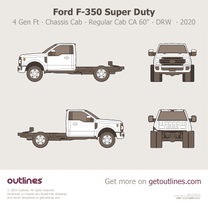 2017 Ford F-350 Super Duty 4 Gen Facelift '20 Chassis Cab ∙ Regular Cab CA 60