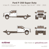 2017 Ford F-350 Super Duty 4 Gen Facelift '20 Chassis Cab ∙ Regular Cab CA 84