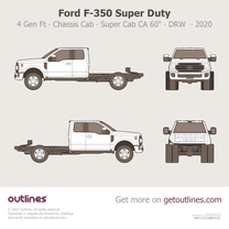 2017 Ford F-350 Super Duty 4 Gen Facelift '20 Chassis Cab ∙ SuperCab CA 60