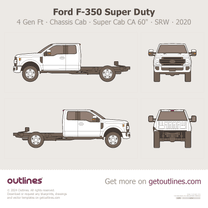 2017 Ford F-350 Super Duty 4 Gen Facelift '20 Chassis Cab ∙ SuperCab CA 60